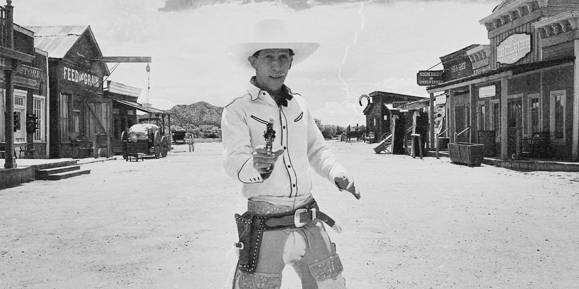 Tim Blake Nelson como Buster Scruggs en The Ballad of Buster Scruggs de Joel y Ethan Cohen